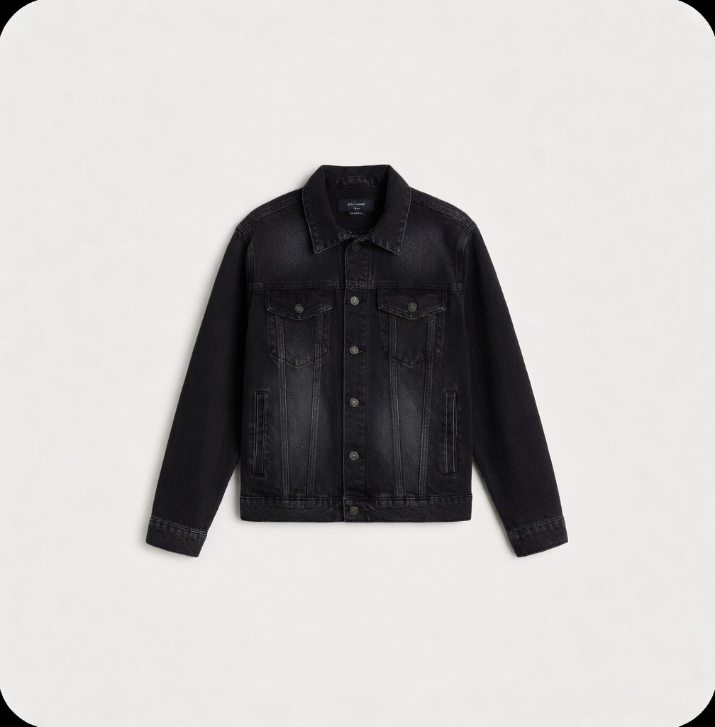 Чёрная джинсовка