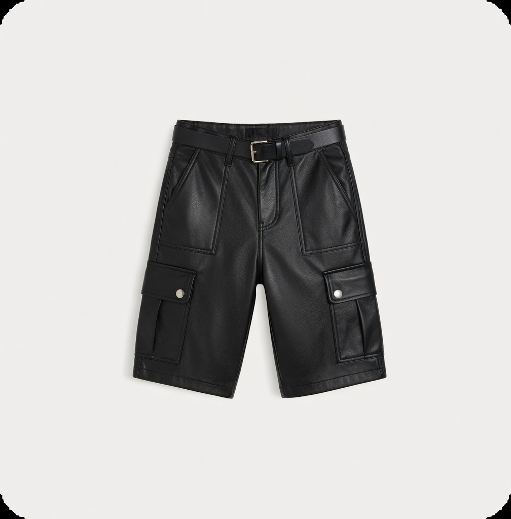 Чёрные джинсовые шорты