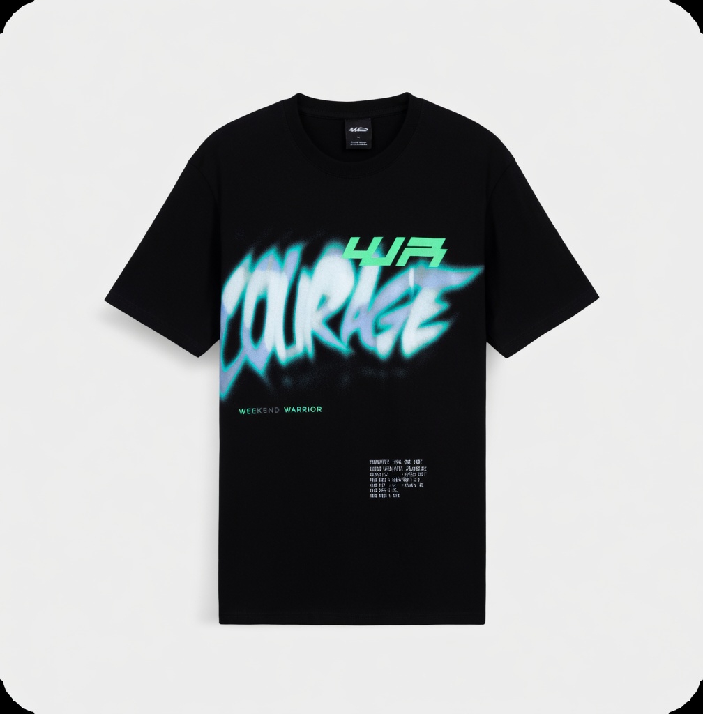 Чёрная брендовая футболка